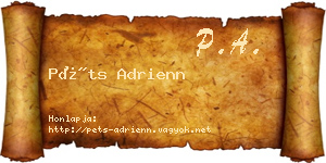 Péts Adrienn névjegykártya